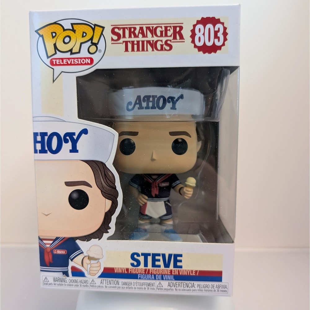 Funko Pop! Television Stranger Things Steve #803 Vinyl Figure Scoops Ahoy!